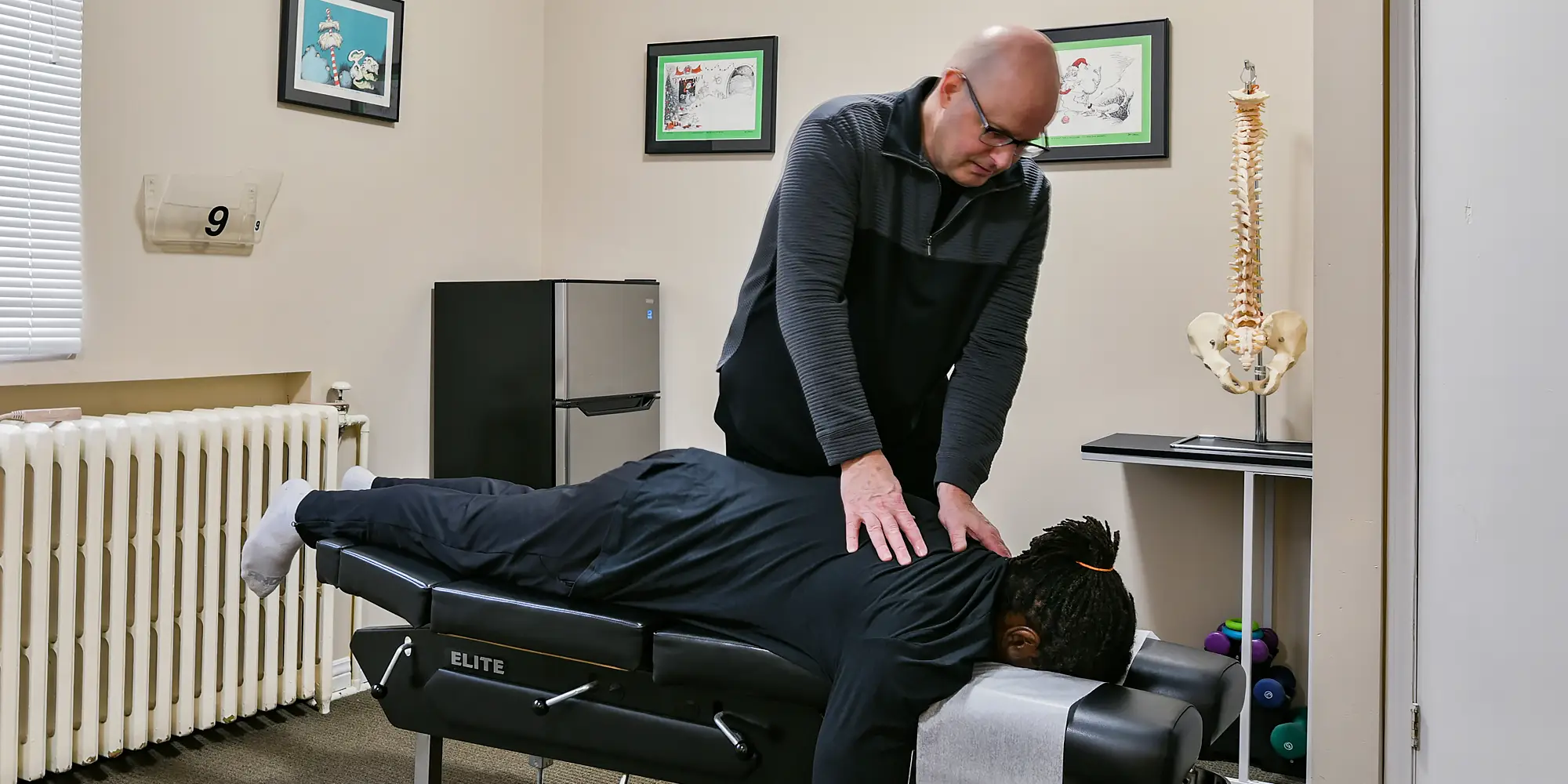 Chiropractor Ottawa ON David Pfaff With Patient